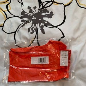 Red long sleeve T-shirt 18m